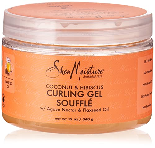 Shea Moisture Coconut & Hibiscus Curling Gel Souffle with Silk Protein & Neem Oil