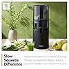 Hurom H-200 Electronic Slow Juicer Machine (Silver) - Self Feeding w Big Mouth Hopper to Fit Whole Fruits & Vegetables - Healthy Living - Easy Rinse Clean No Scrub BPA Free Easy Assembly