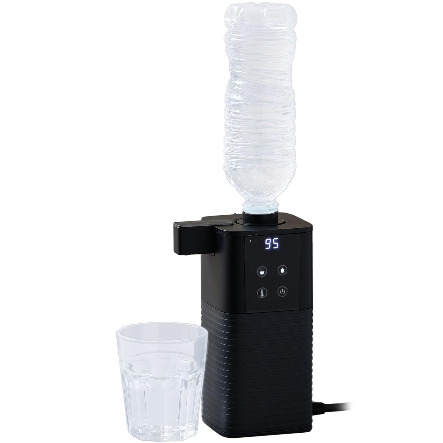 Amazon | [山善] 電気ポット 小型 0.5秒でお湯 ペットボトル コーヒー