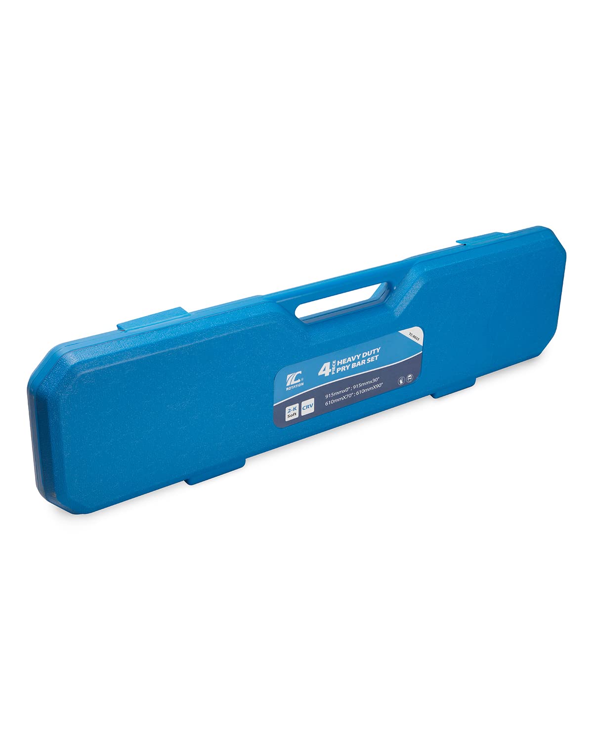 Juego de 4 palancas de carga pesada con mango suave de plástico y cabezales de impacto metálicos, palanca, palanca de palanca, palanca de montaje, color azul