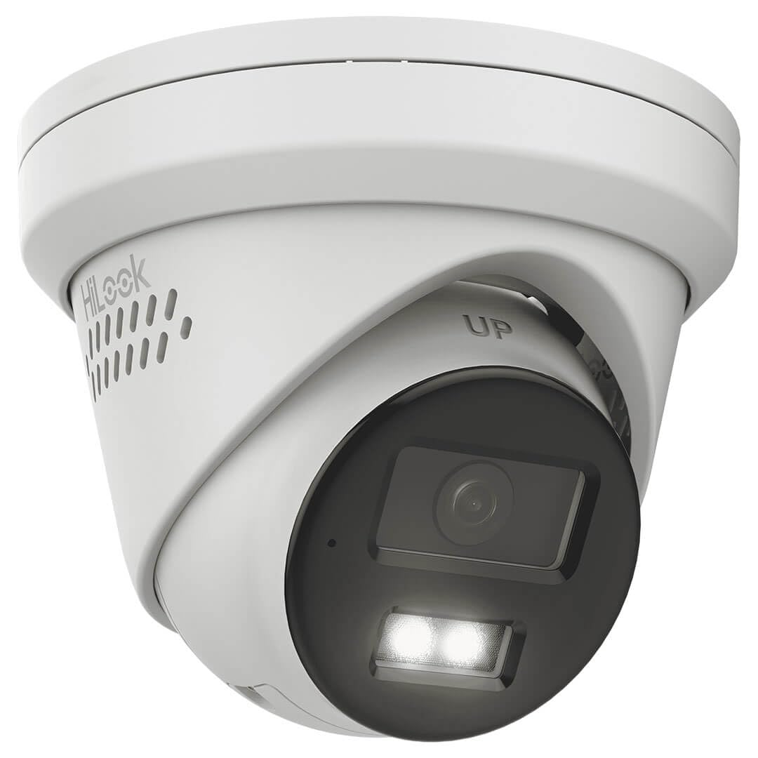 Hilook Set di telecamere di sorveglianza 4K per esterni, 4 x 8MP/4K PoE Dom Outdoor Camera | Visione notturna Smart Hybrid Light | Rilevamento di oggetti e persone | 8CH NVR 24/7 | HDD da 2TB