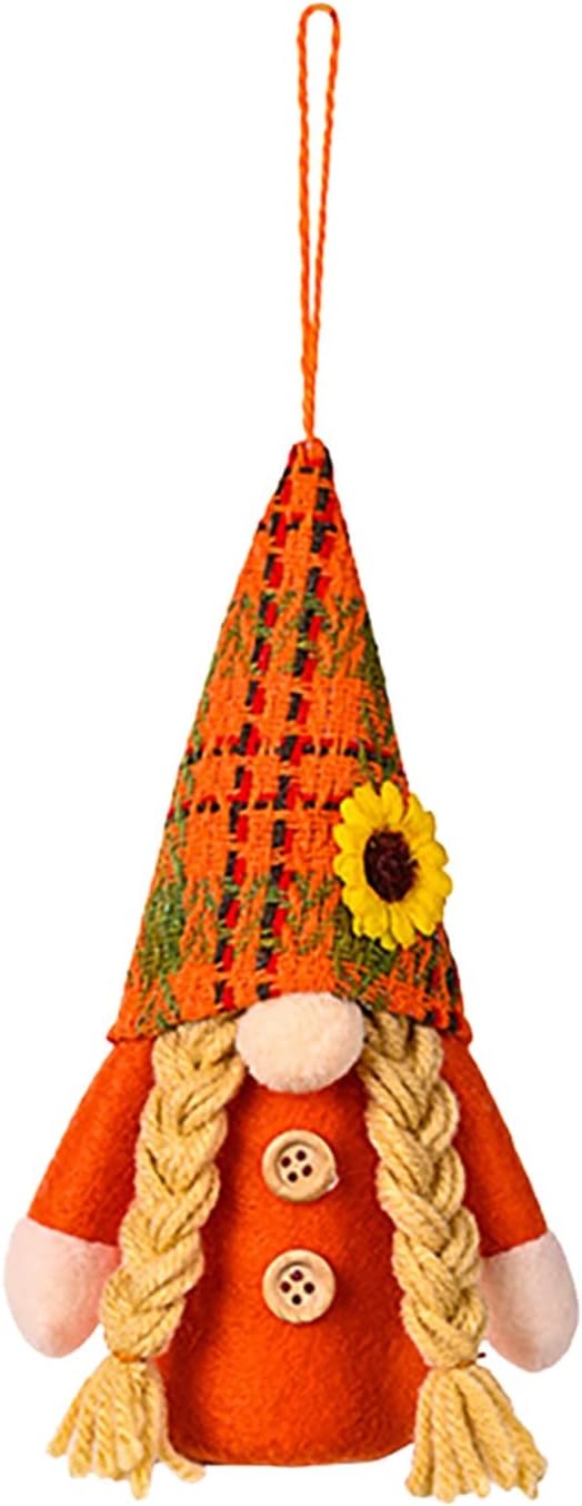 HNHN Decoración Halloween H Arvest Temporada decoración Naranja Sombrero Colgante Girasol Sombrero con lámpara Colgante Sobremesa Escritorio Transparente (B, One Size)