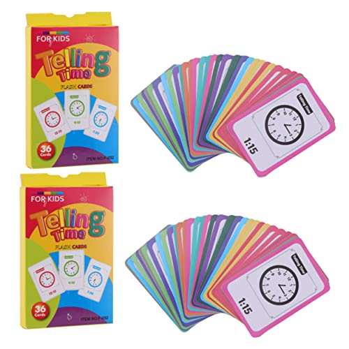 CORHAD 2Pcs Educational Clocks for Teach Telling First Second Grade Safe Design for Visual Perception Hand Eye Coordination