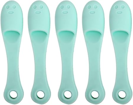 5PCS Silicone Nose Brush Face Scrubber Manual Blackhead Remover Exfoliator Finger Pad Nose Pore Wash Skin Care Beauty Tool..