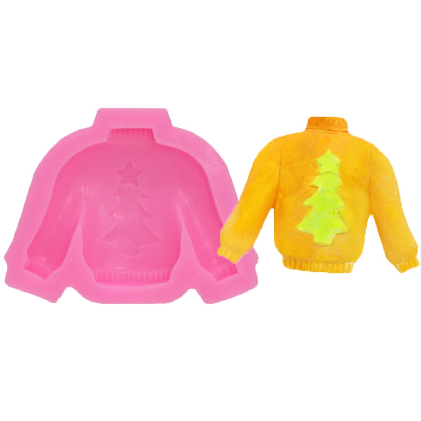 yanwuwa Knitted Sweater Clothing Sugar Chocolate Cake Fondant Mold Baking Manual Mold Food Grade Silicone Fondant Cake Baking Tool