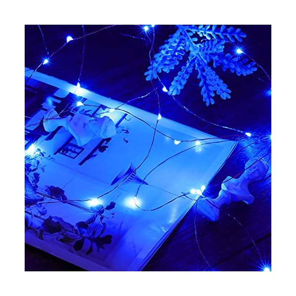 Ariceleo led fairy lights battery operated, mini battery powered copper wire starry fairy lights, battery operated lights for bedroom, christmas, parties, wedding, centerpiece, decoration - image 8