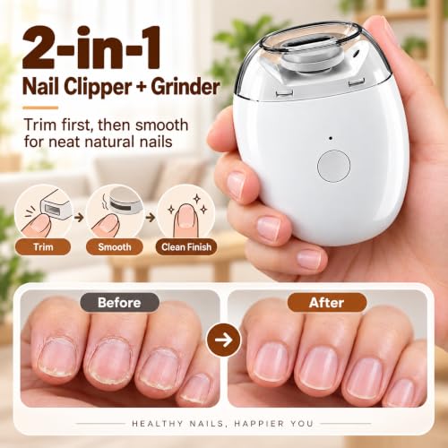 Image of Electric Nail Clipper and Grinder with USB-C Rechargeable Battery