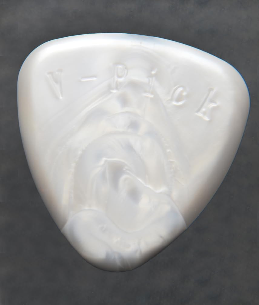 V-PICKS Freakishly Grande Round Pearly Gate- La púa de guitarra Carlos Santana toca