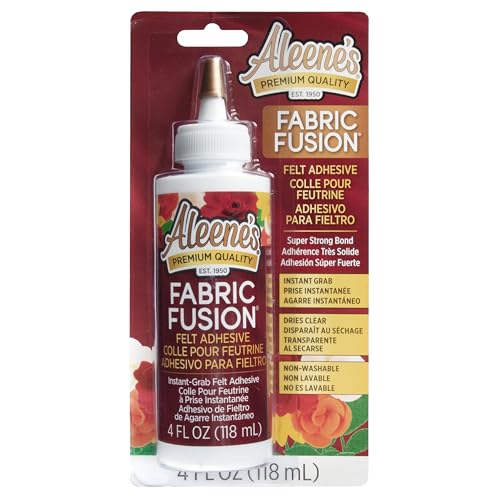 Best Upholstery Glue for Couch: Top Strong, Flexible Fabric Adhesives 3 Aleene's Fabric Fusion Felt Adhesive, Instant Grab, Nontoxic, Dries Clear and Flexible, Strong Bond on Felt