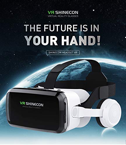 3D VR Headset Compatible for iPhone 15 16 pro Max Mini X R 11 12 Samsung 4.7-6.7" Android Cellphone, Virtual Reality VR Glasses for Movies & Video Games IMAX with Remote Controller - Image 3