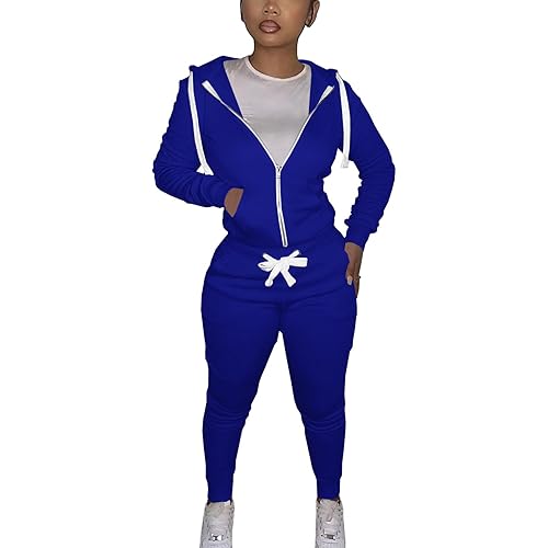 Angsuttc Track Suits for Women Set 2 Piece Sweatsuits Outfits Casual Long Sleeve Hoodie Jackets Jogger Pants Sets