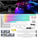 Dreamcolor Acrylic Interior Car LED Strip Light with Wireless APP, RGB 22 in 1 with 175 inches 600 LEDs Fiber Optic Ambient Lighting Kits, Dynamic Chasing Music Sync Neon LED Strip for Car Accessories - Image 3
