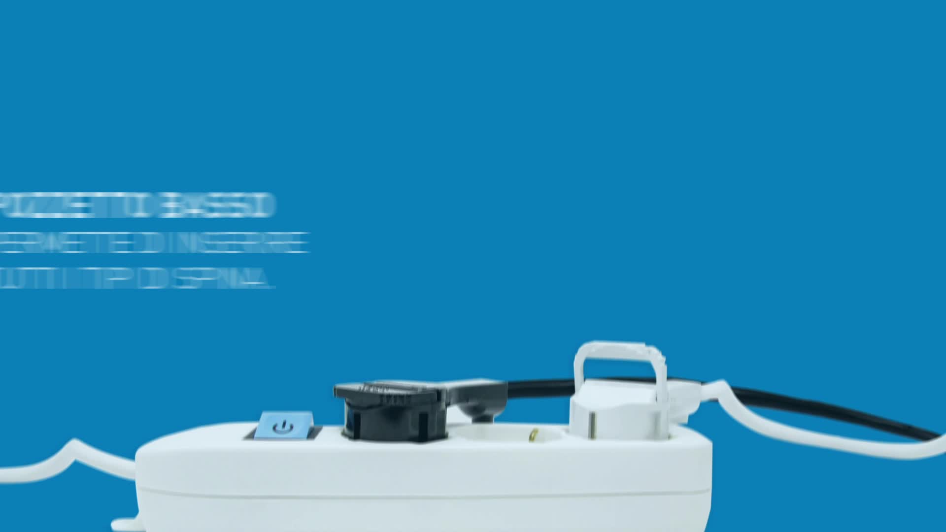 Multipresa Electraline 9 Posti - 3 Schuko + 6 Bivalenti, Cavo 1.5m, Nero