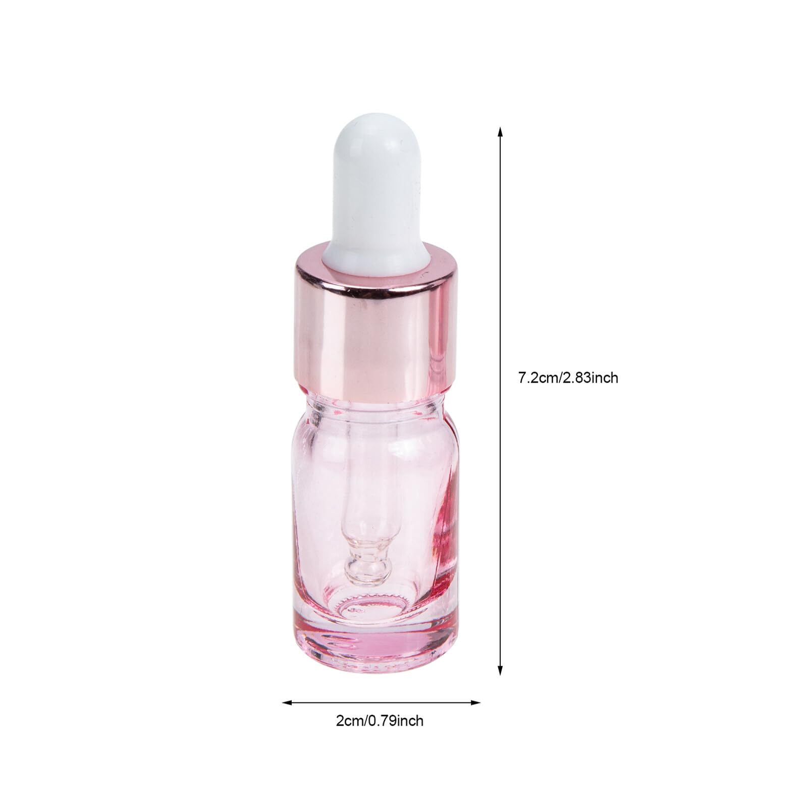 35 Stück 5ml Glas Tropfflaschen Rosegold mit Pipette Wiederbefüllbare Duftfläschchen für Parfum Ätherische Öle Tragbare Reise Glasbehälter für Kosmetik und Aromatherapie