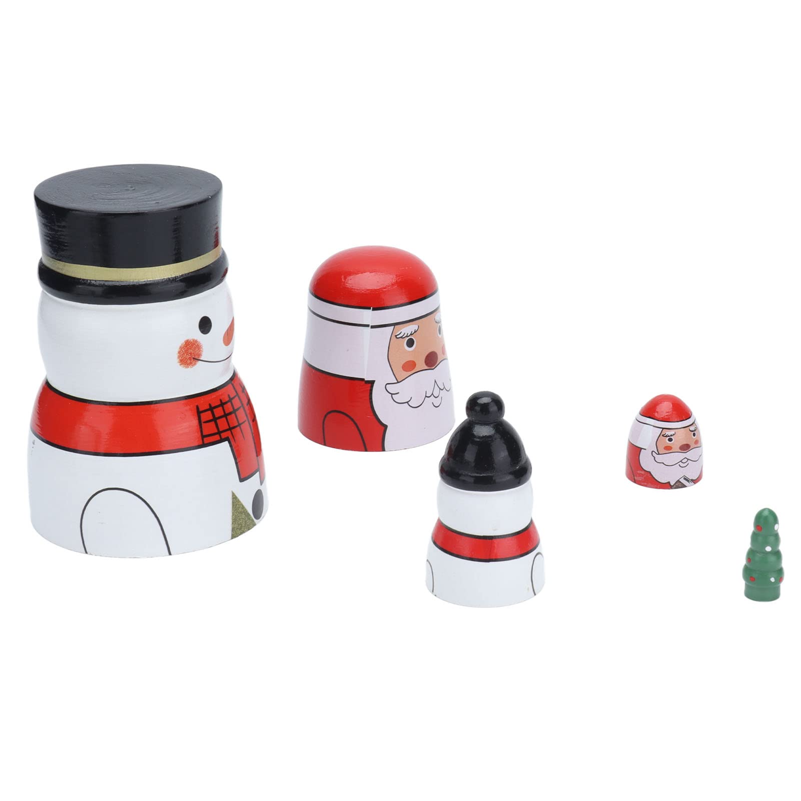Matroschka-Puppen, Glänzend, Rund, Einzigartiger Weihnachtsstil, Attraktive Ornamente für Festliche Geschenke, Dekorativ