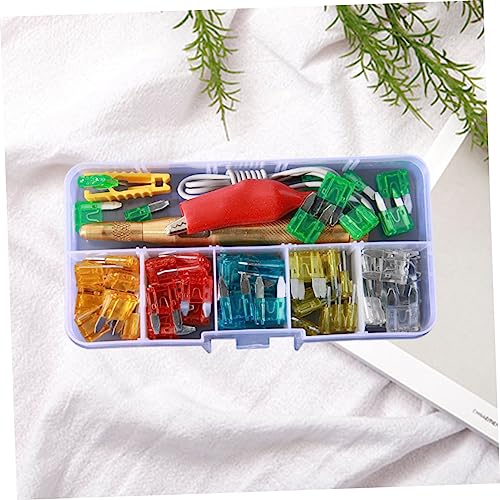 Kit probador de fusibles para automóvil, 60 piezas, 5-30 A, tipo de inserción con carcasa de zinc y plástico miniatura 7