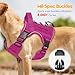 Heavy-Duty Tactical Dog Harness for Large Dogs, No Pull Adjustable Reflective Pet Vest with Molle System, K9 Military-Grade Control for Service Training, Outdoor & 10+ Breeds, Pink, Medium
