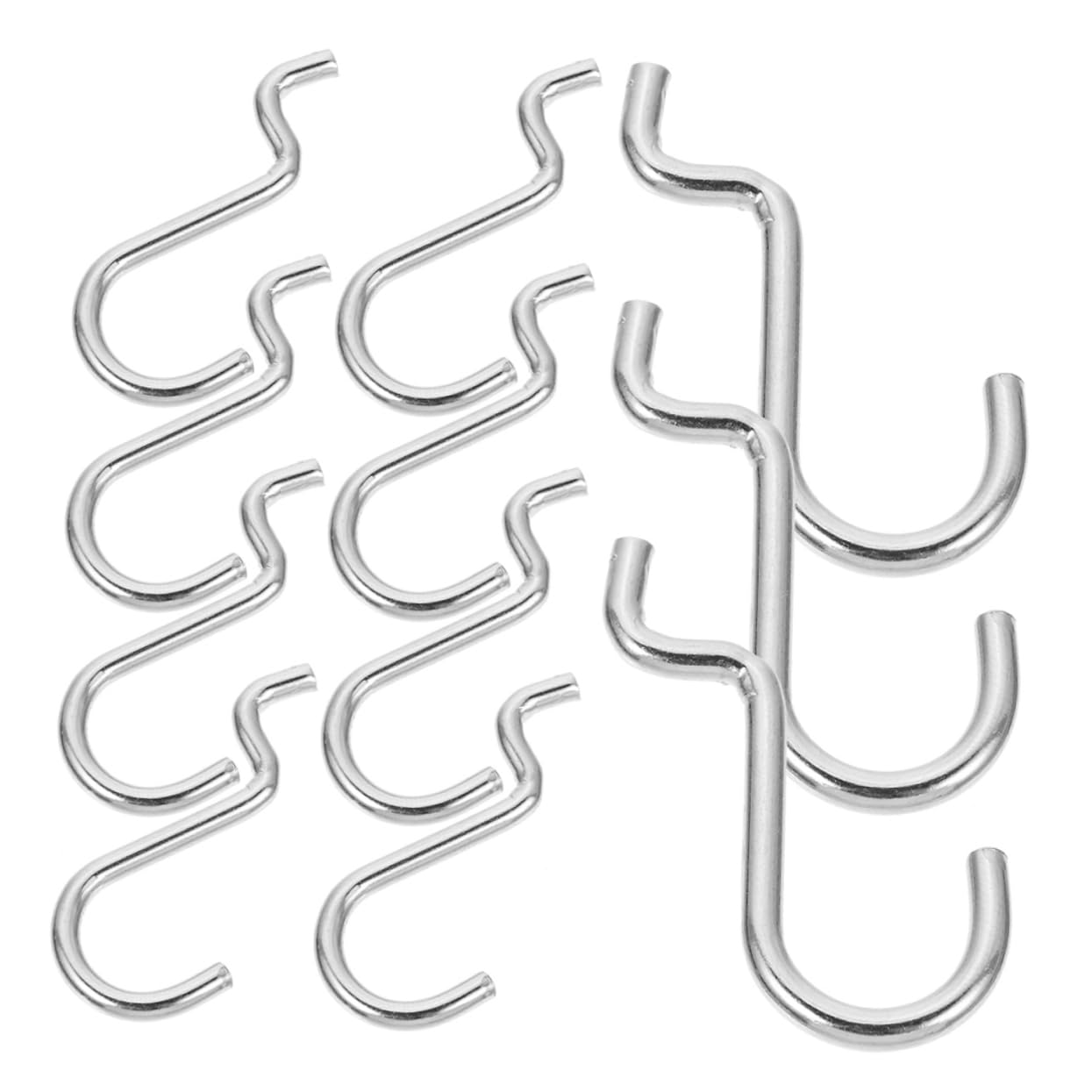 OUNONA J Hooks for Pegboard 24 Pack Heavy Duty Garage Hanging Hooks Quick Setup No Tools Needed