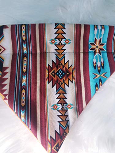 American Western Style Over The Collar Dog Bandana That Slips Onto Their Existing Collar Size Medium #TOP1