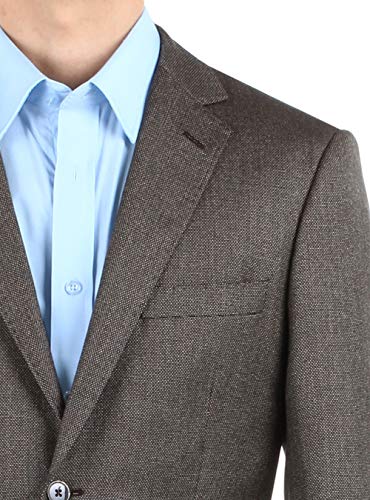 DTI BB Signature Men's Two Button Birdseye Suit Jacket Modern Fit Blazer Coat4