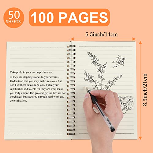 Image of Yahenda 72 Pcs Spiral Notebooks,1 Subject,Wide Ruled, Multi Color