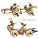 Kozyvacu 3/4-Inch IPS Isolator Tankless Water Heater Service Valve Kit with Clean Brass Construction (FNPTxFNPT)