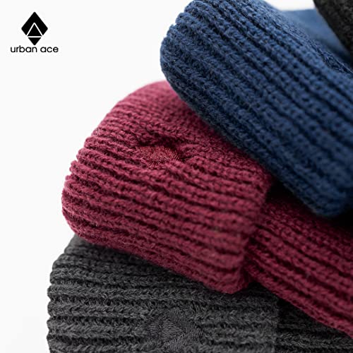 Foto von urban ace | Docker | Beanie Mütze, Haube, für Frühling, Herbst, Winter, weich & leicht, Damen, Herren, Unisex, glatter, weicher Stoff, optimale one Size Passform, Seemannsmütze, Fisherman (Black)