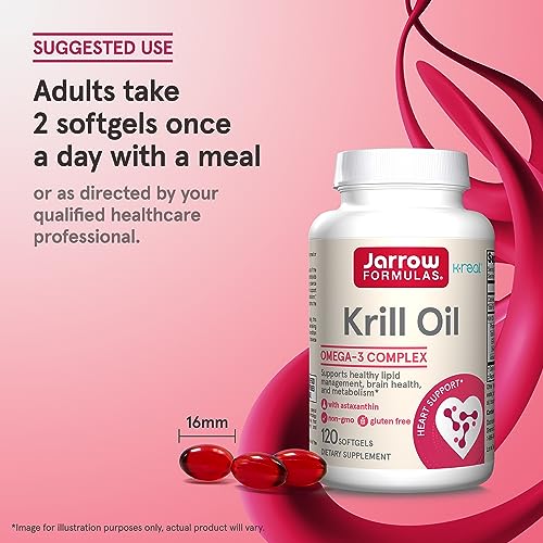 Jarrow Formulas Krill Oil Phospholipid Omega3 Complex with
