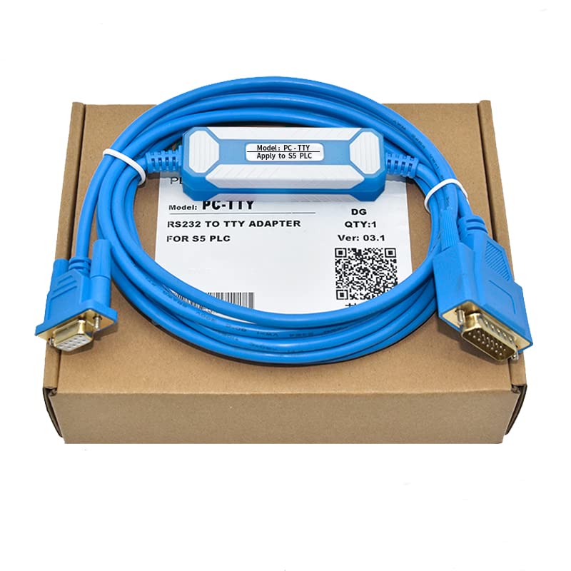 Applicable PC-TTY PLC Programming Cable S5 Series Communication Data Download Cable Economy Blue Cables