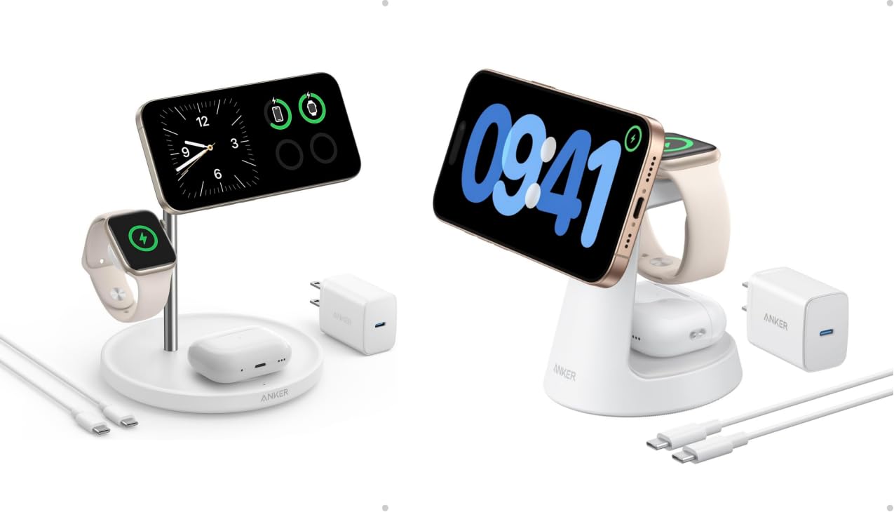 ANKER Smart Charging Station！ Amazon.com: Anker 3 in 1 Charging Station with Wireless Dock Stand