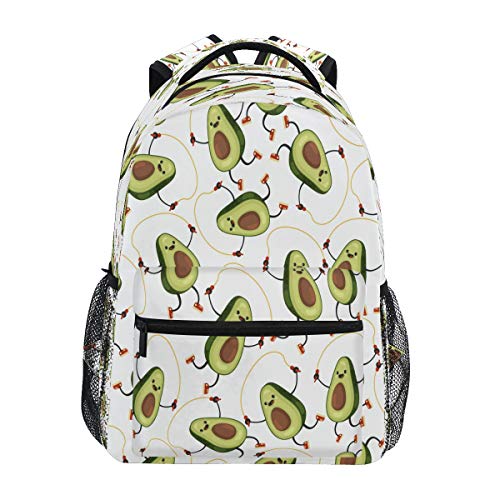 Mochila de aguacate resistente al agua con compartimento para portátil 1