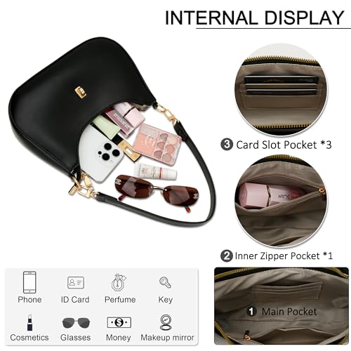 Image of KKXIU Shoulder Bag for Women Cute Hobo Vegan Leather Handbag