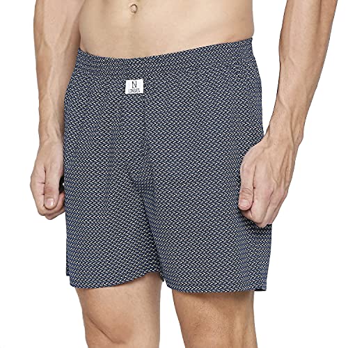 Image of Longies Cotton Men Printed Boxers Pack of 3 Regular Inner wear (LGBOXPO3V005 Grey,Pink,Maroon3284 M)