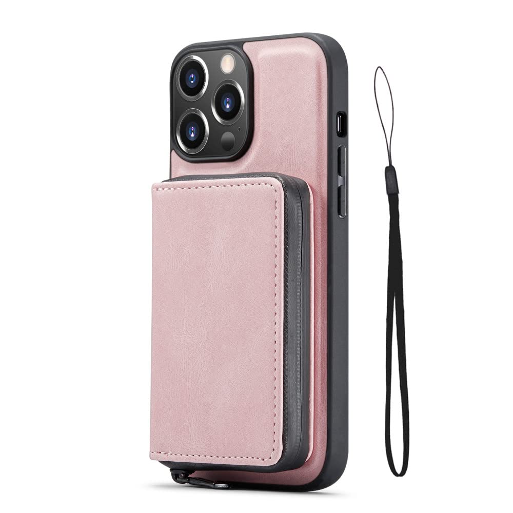Sac à main portefeuille rose pour iPhone 13 Pro Max idéal pour le shopping - 6