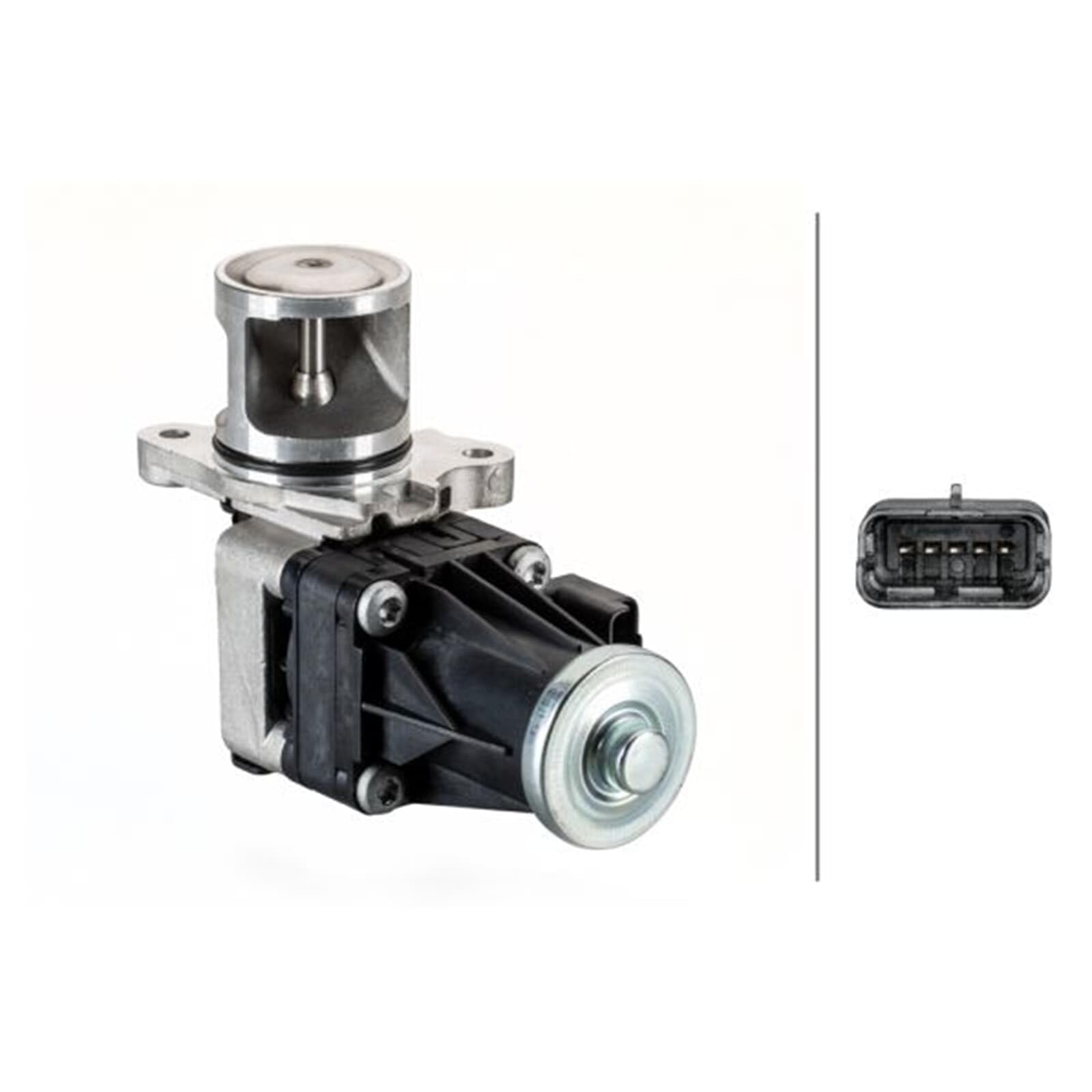 HELLA 6Nu 014 864-071 Vanne Egr - Électrique - 5Pôle - Avec Joint D'Étanchéite