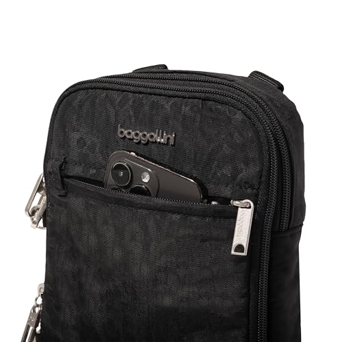 Image of Baggallini Securtex Anti-theft Mini Everything Crossbody Bag, 6.3 inchx8.25 inch Rfid, Locking Zippers & Cut-resistant Strap