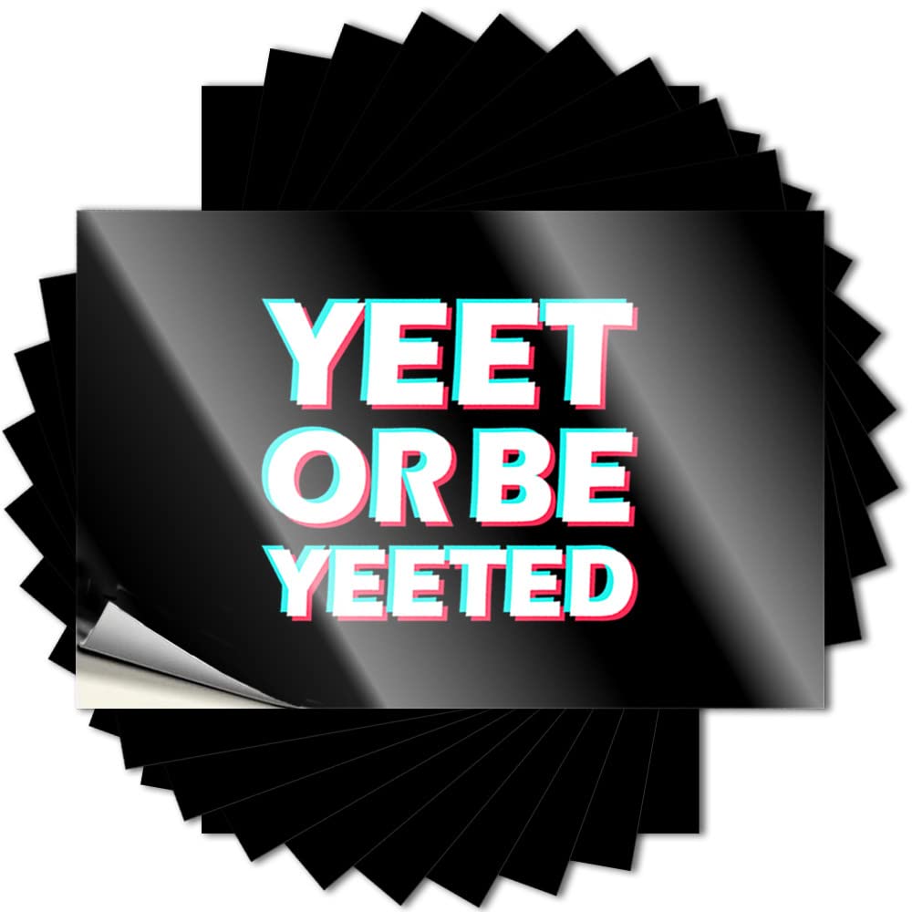 Yeet Or Be Yeeted Funny Sticker Beer Self Adhesive | Plush Door Vinyl Sticker Pack for Western(6X9CM)
