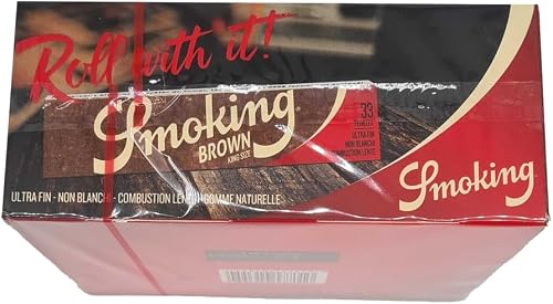 Smoking BROWN 1 Box King Size Papers 50 x 33 Papers Brown Original® - 4