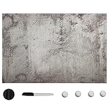 Design moderne et surface durable : le tableau aspect béton allie fonctionnalité et style contemporain. La surface résistante aux rayures résiste aux taches et aux bosses, de sorte que le tableau magnétique reste beau à long terme.