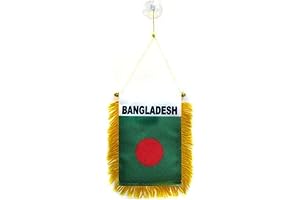 Bangladesh Mini Banner with Suction Cup