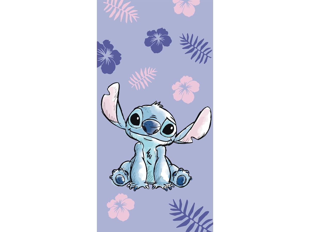 Jerry Fabrics Disney Lilo & Stitch - Toalla de Ducha (70 x 140 cm)