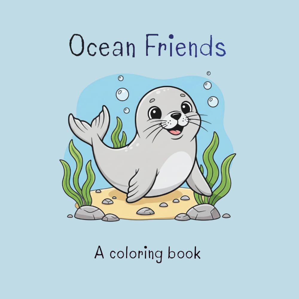 Ocean Friends: A coloring book