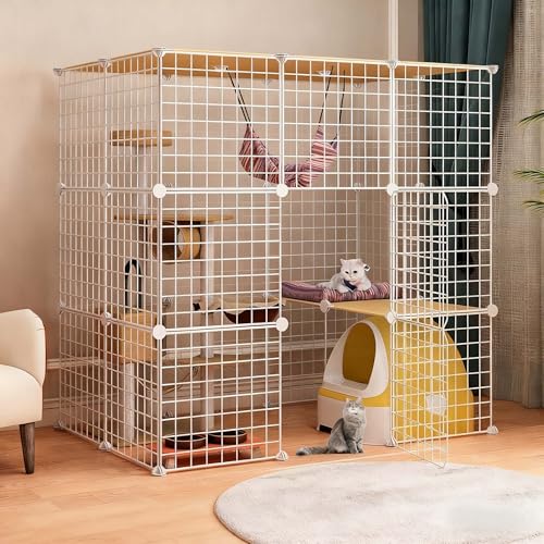 HongzyFirm �L �P�[�W �܂肽���� ��^ 3�i�g���\ ���R�ɑg�ݗ��ĉ\ �L���b�g�P�[�W �L�p�P�[�W �E���h�~ �g�C���t�� �y�b�g�Q�[�g �����p �������� �q�L���L�V�j�A�L�Ή� (5)