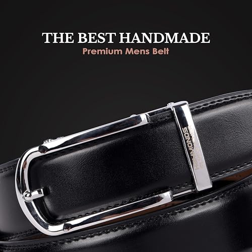Buy HAMMONDS FLYCATCHER Men's Black Leather Belt - Image 3