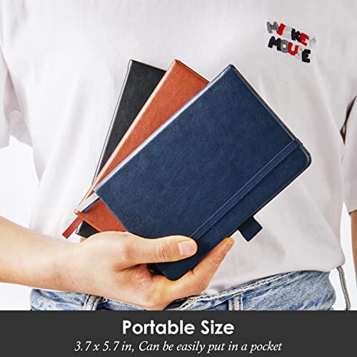 A6 Pocket Notebook Set - Mini Leather Journals with Pen Holder - Image 6