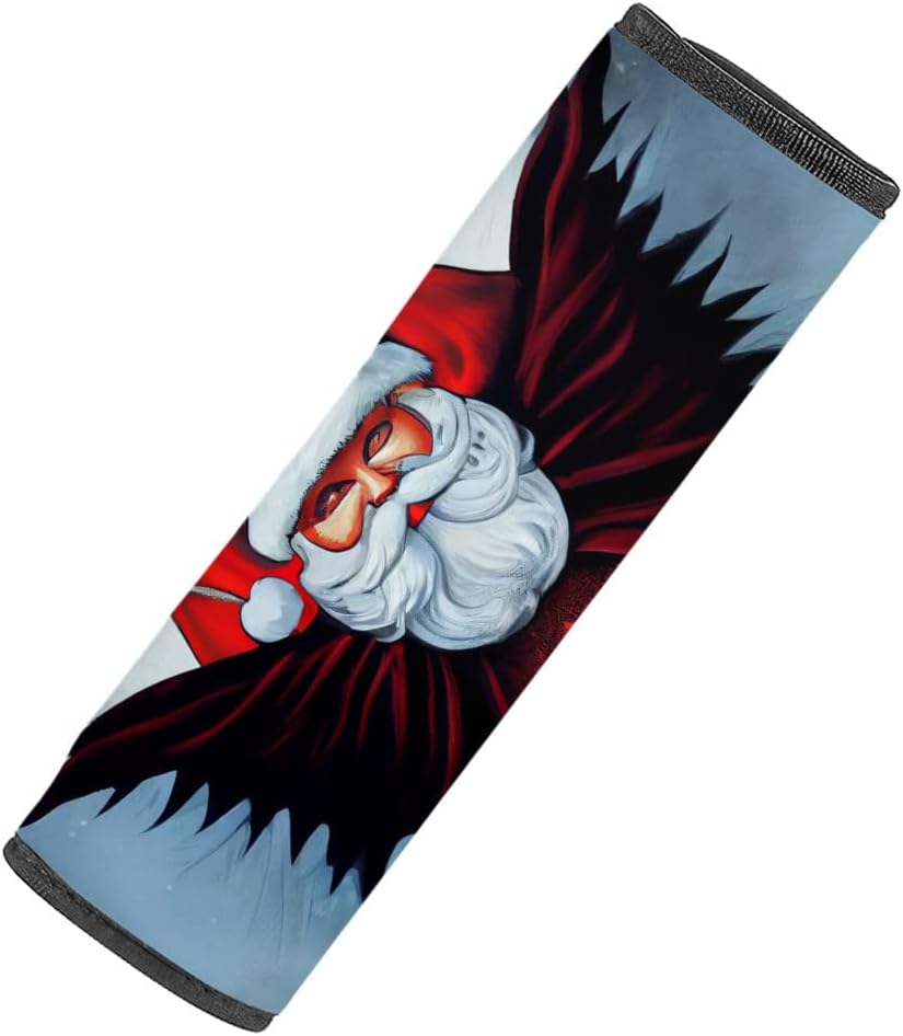 Funny Christmas Car Seat Belt Pads - Gothic Style Seat Belt Covers - Graphic Seat Belt Covers