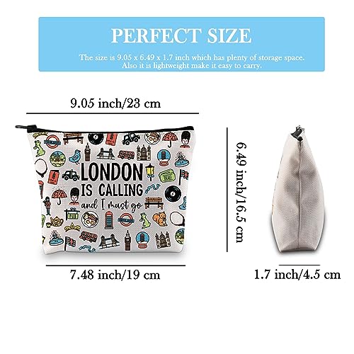 London Girls Weekend Gift London England UK Travel Souvenir Gift London Accessories Bag London Travel Toiletry Bag (Must Go London Bag EU) - Image 2