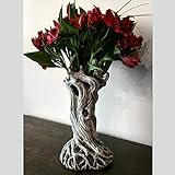 Yuanhong Dryad Vase Ornament Tree Trunk Flower Pot Modern Sculpture Home Living Room Bedroom Countertop Desktop Ornament Table Desk Flower Vase Decoration Birthday Gift for Men Women(DryadVase),Clear