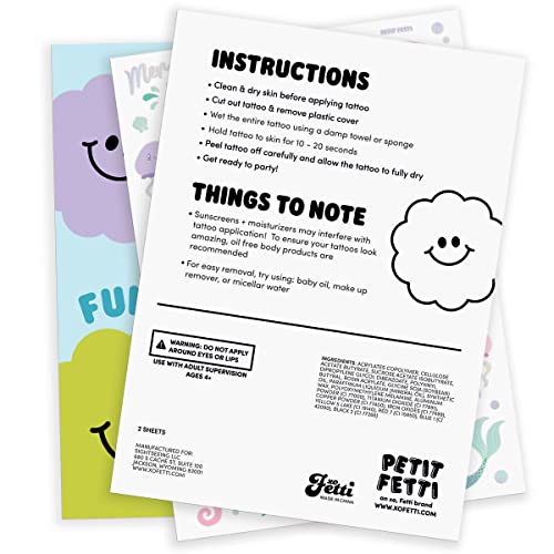 Xo, Fetti Under The Sea Mermaid Temporary Tattoos - 56 Glitter Styles | Birthday Party Supplies, Sea Creatures Favors, Ocean Animal, Underwater Arts And Crafts #TOP5