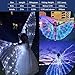 AIHANCH LED Isis Wings Belly Dance Light Up Wings Adults - 300 Lamp Beads Glow Dance Wings with Telescopic Sticks Halloween Costumes for Women Kids Stage Show Halloween Christmas Party (White)